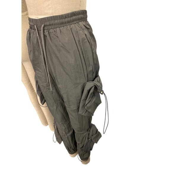 Boohoo Womens Drawstring Cargo Pants With Ruched Details Size 6 - Picture 5 of 9